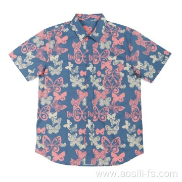 Men's woven cotton shirt in holiday and home